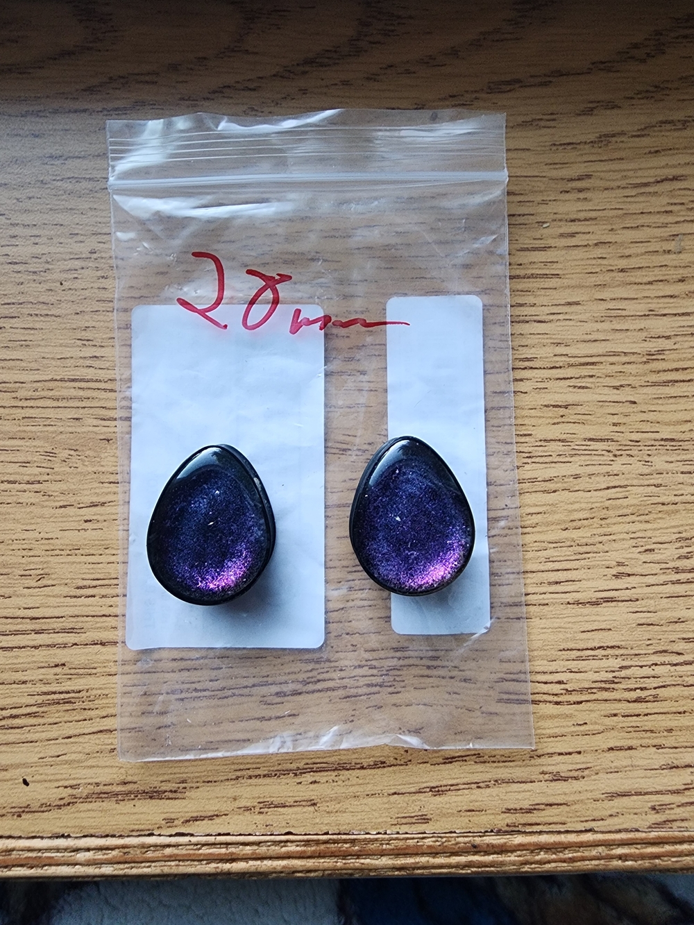 Purple Teardrop Plugs- Women's Accessories